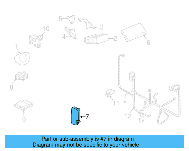 Side Impact Inflator Module 1C0-880-242-C