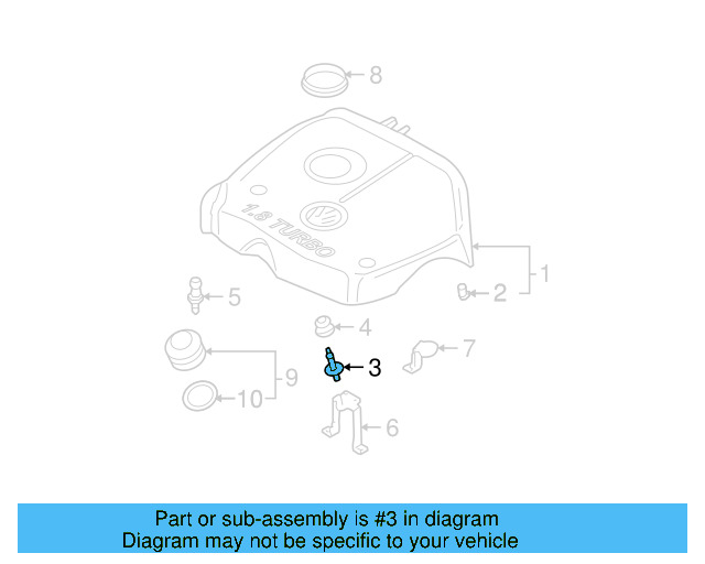 Engine Cover Stud 028-103-665 - View 5