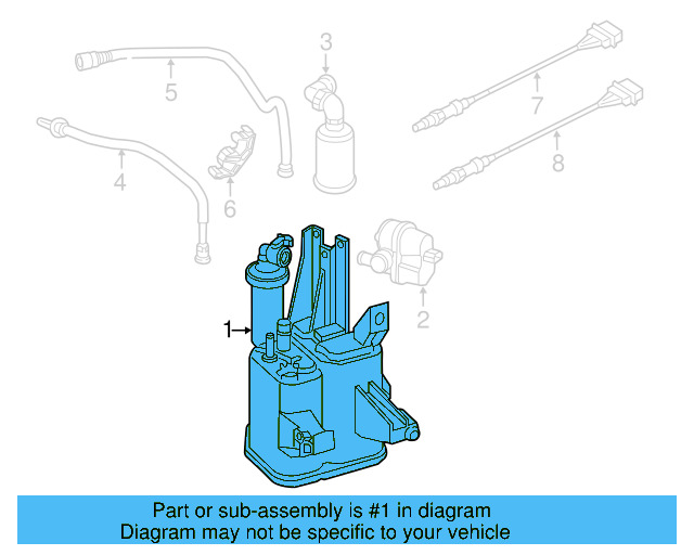 Vapor Canister 5C0-201-801-C - View 5