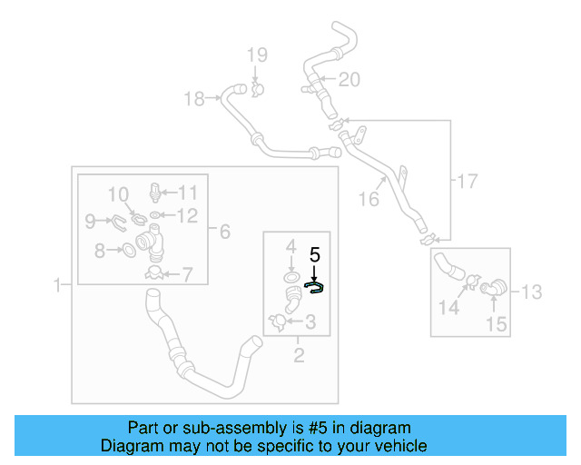 Water Hose Assembly Upper Seal N-907-653-01 - View 91