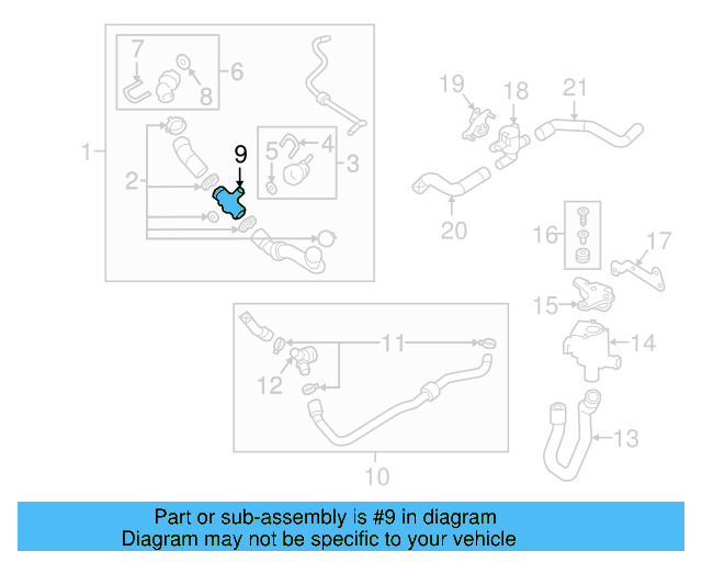 Upper Hose T 5C0-121-087-F - View 15