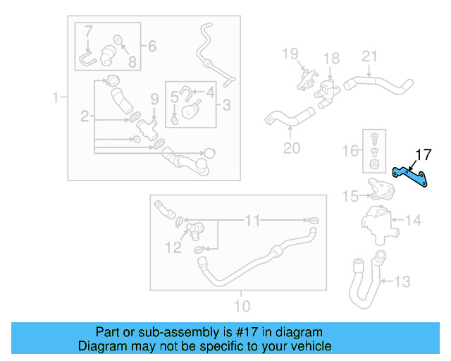 Mount Bracket 1K0-121-093-CJ - View 8