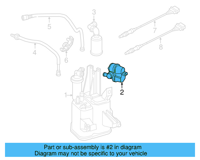 Evaporative Emissions System Leak Detection Pump 7L0-906-243-A - View 41
