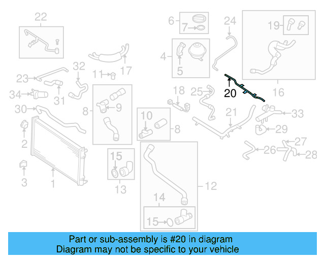 Water Pipe 06A-121-065-AK - View 14