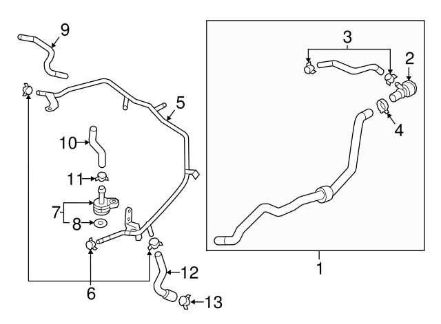 Reservoir Hose Clamp N-906-869-02 - View 413