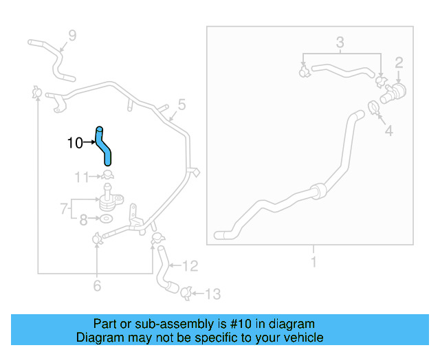 Connector Hose 06K-121-051-P - View 5