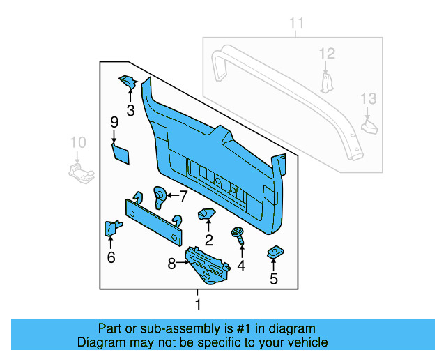 Lower Trim Panel 3AF-867-605-A-9B9