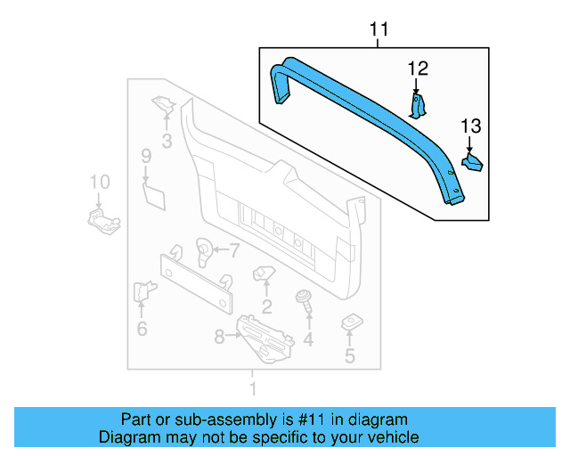 Lower Center Pillar Trim Clip 4A0-867-276-B - View 135