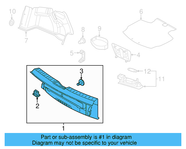 Rear Panel Trim 5C5-863-459-B-82V - View 7