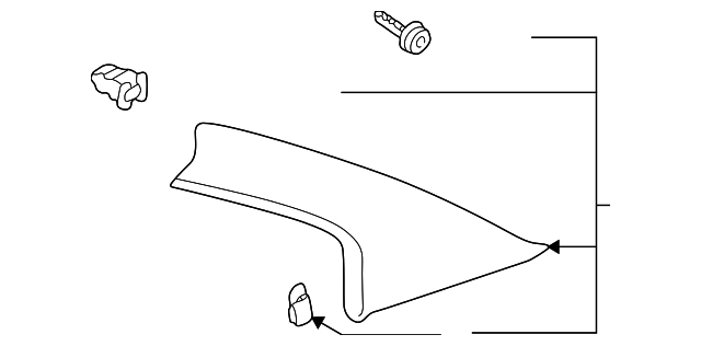 Upper Quarter Trim 3B5-868-202-C-KTC
