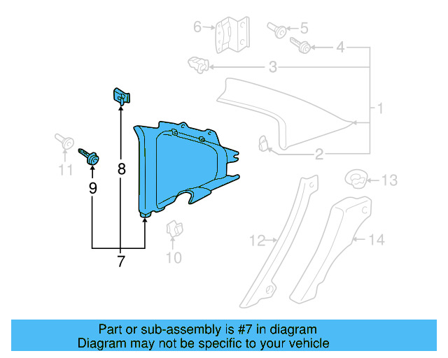 Insert Panel 3B5-868-594-K-SDG - View 3