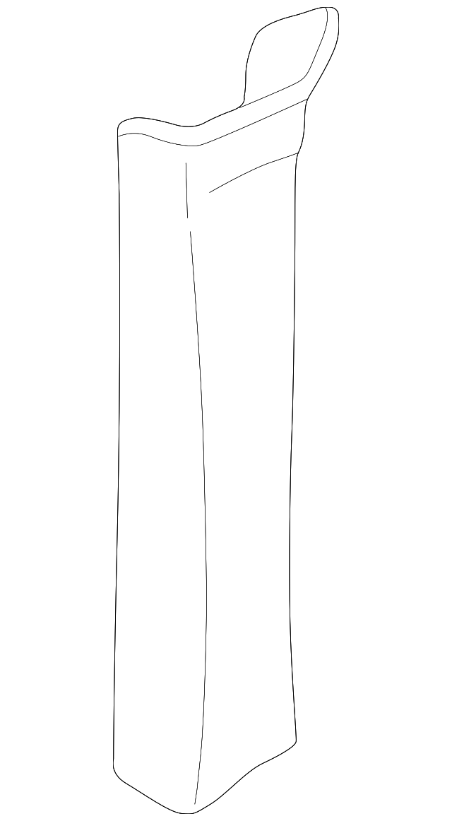 Rear Pillar Trim 3B9-867-245-C-4R4 - View 3