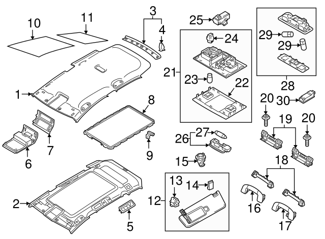 Visor Lamp 5F0-947-109-C-82V