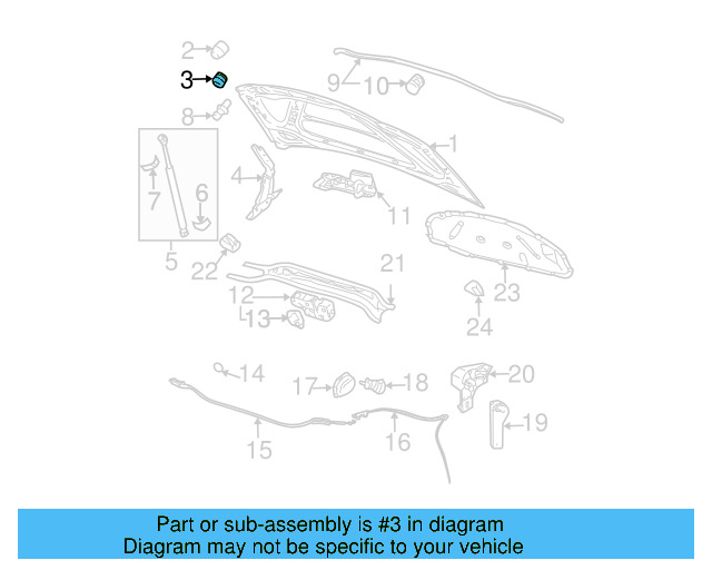Hood Bumper 867-827-500-A - View 96