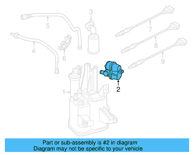 Evaporative Emissions System Leak Detection Pump 7L0-906-243-A - View 42