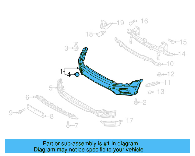 Bumper Cover (Unpainted) 5nn807217gru - View 4
