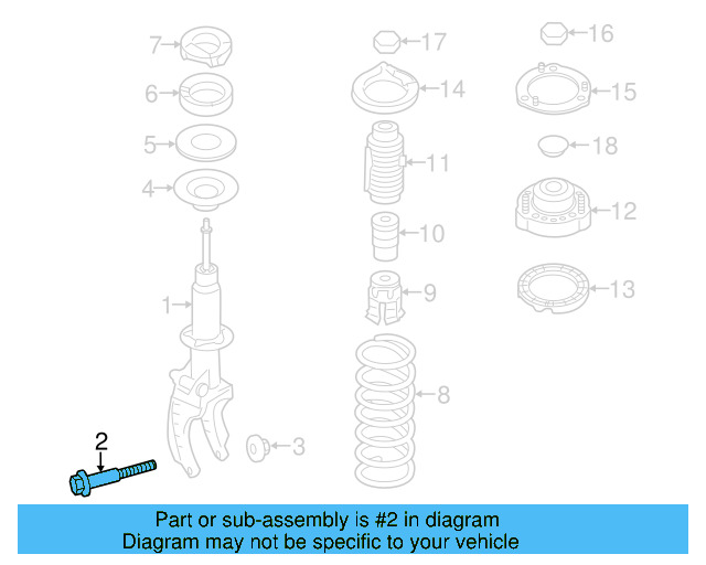 Suspension Stabilizer Bar Link Bolt N-105-924-02