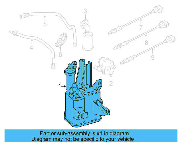 Vapor Canister 5C0201797F - View 7