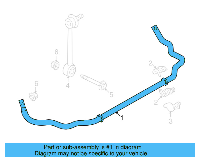 Stabilizer Bar 7L0-411-025-E