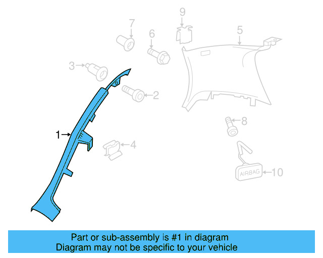 Lower Quarter Trim 1K4-867-765-E-7G8 - View 3