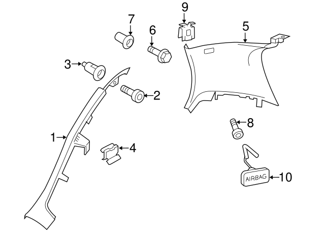 Fender Liner Screw N-907-750-01 - View 133