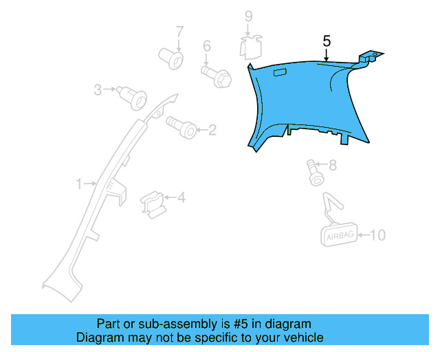 Upper Quarter Trim 1K4-867-287-D-3U5 - View 2