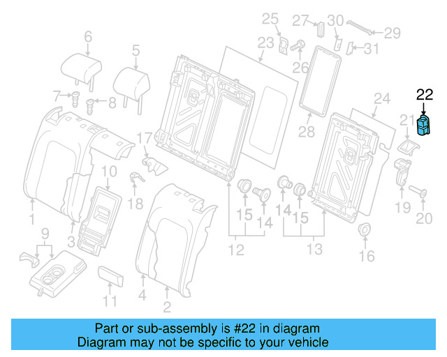 Seat Belt Guide 5GM-857-781-A-82V - View 6