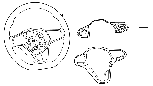 Steering Wheel 5H0-419-093-B-YPG