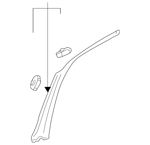 Windshield Pillar Trim 1J0-867-351-E-4R4 - View 6