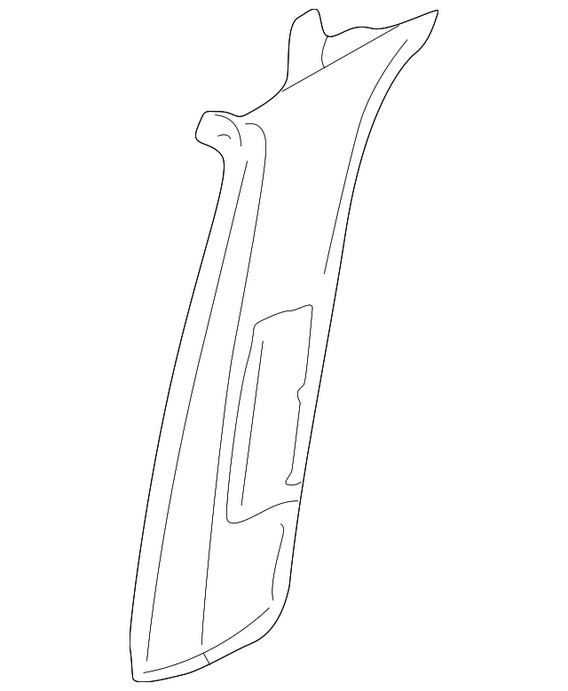 Upper Center Pillar Trim 1J4-867-244-C-6K8 - View 2