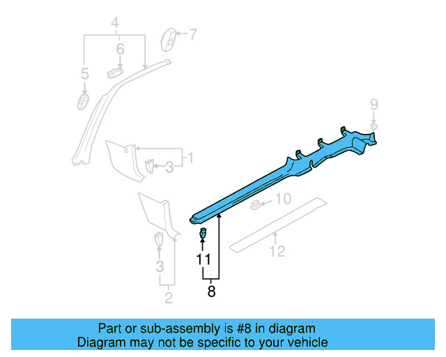 Sill Plate 1J3-853-373-E-U71 - View 2