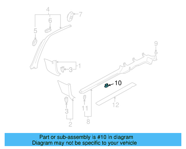 Sill Plate Nut 1J0-853-120 - View 13