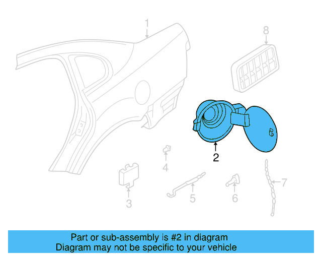 Fuel Door (Unpainted) 3b7809857agru