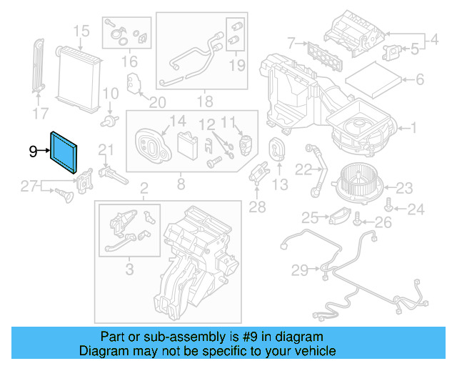 Evaporator Assembly Gasket 5Q0-820-061-B - View 10