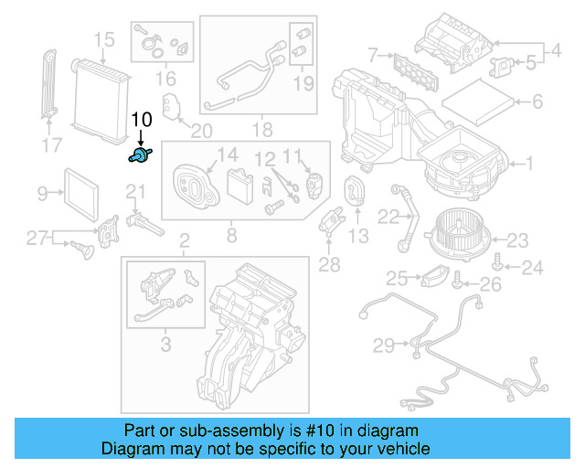 Evaporator Assembly Bracket 5Q0-819-133 - View 9
