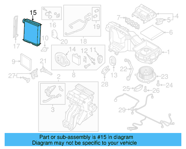 Heater Core 5Q0-819-031-B - View 12