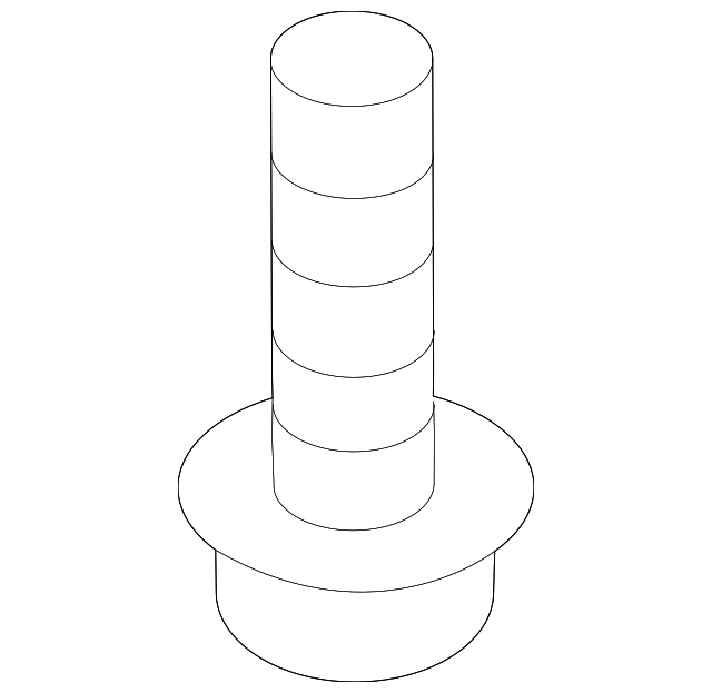 Trim Molding Screw N-907-290-02 - View 3