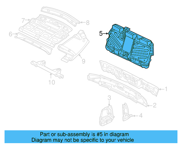 Seat Back Panel 3B5-813-501-B