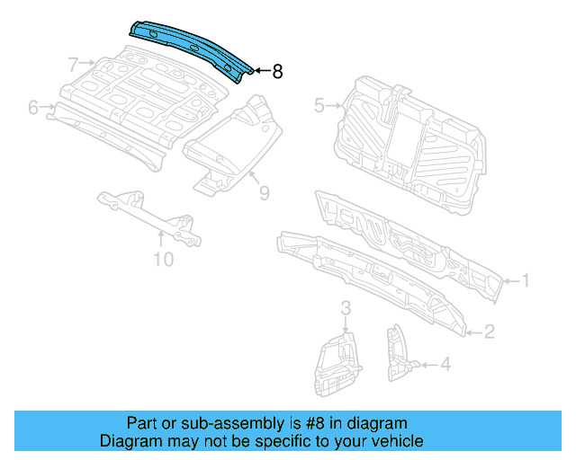 Package Tray Support 3B5-813-525-A - View 4