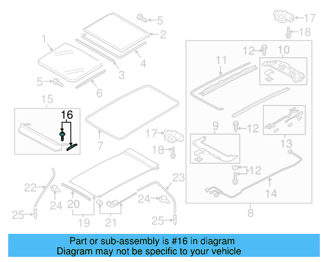 Air Deflector Hardware Kit 5G9-898-671 - View 11