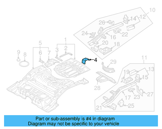 Spare Tire Retainer 7L0-804-717-A - View 3