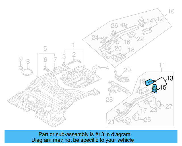 Rear Extension 7L0-803-997 - View 3