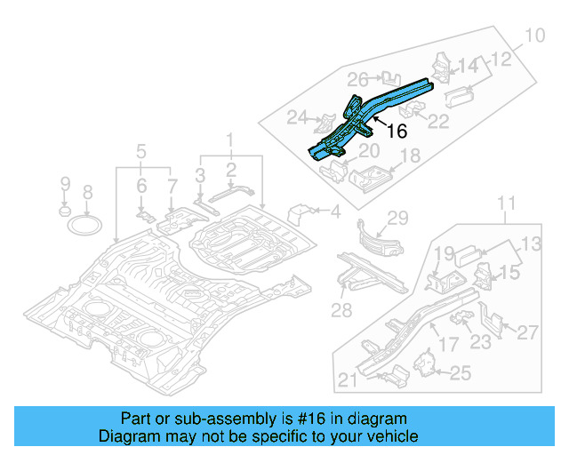 Side Rail 7L0-803-404-F - View 3