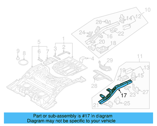 Side Rail 7L0-803-403-J - View 3