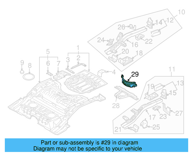 Spare Tire Panel 7L0-803-533-B - View 3