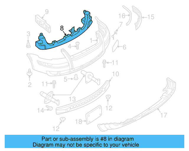 Impact Bar 3B0-807-109-B - View 6