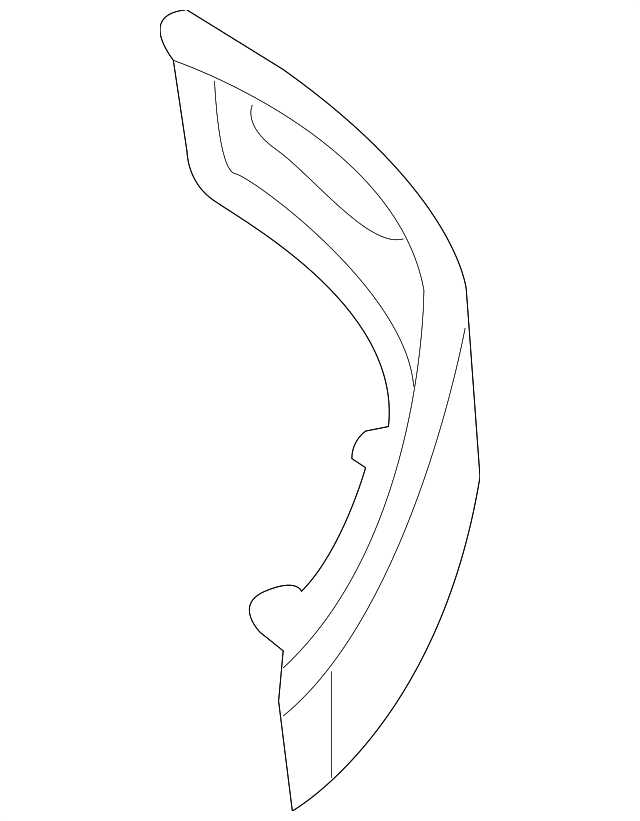 Lower Molding (Unpainted) 3b0807717cgru