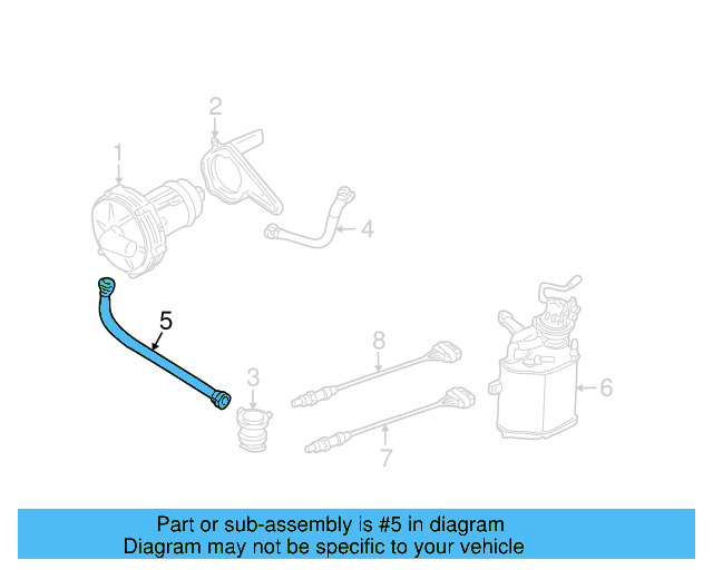 Intake Pipe 1J0-131-128 - View 9