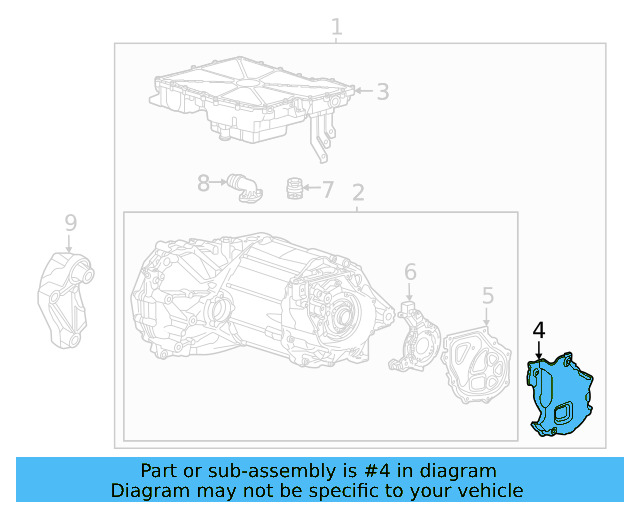 Outer Cover 0EH-907-304-A - View 3