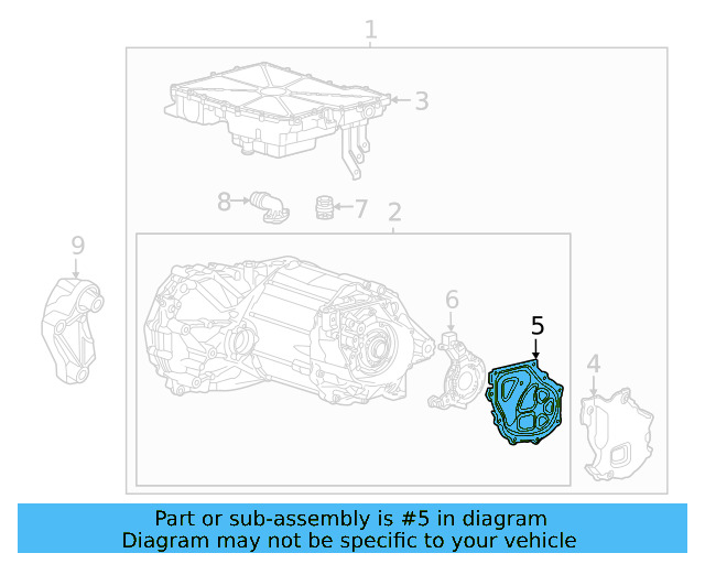 Inner Cover 0EH-907-300 - View 3